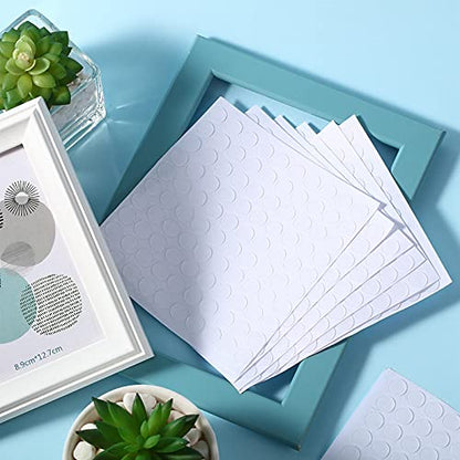 1000 Pcs Double Sided Adhesive Dots Clear Glue Point Tape Stickers Balloon Glue Round Mini No Traces Adhesive Sticker Dot Sticker for Classroom Decor Craft DIY Office (1000 Count)