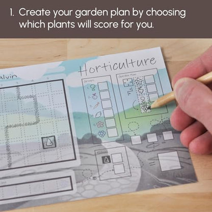 Horticulture Strategic flip and Write Game for Families