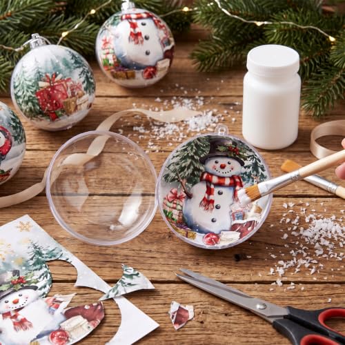 100 Pcs Christmas Guest Napkins for Decoupage 2 Ply Snowman Disposable Paper Napkins Snowflake Elk Xmas Tree Decorative Winter Christmas Cocktail Guest Hand Towel for Party Table Dinner Bathroom (100 Count)