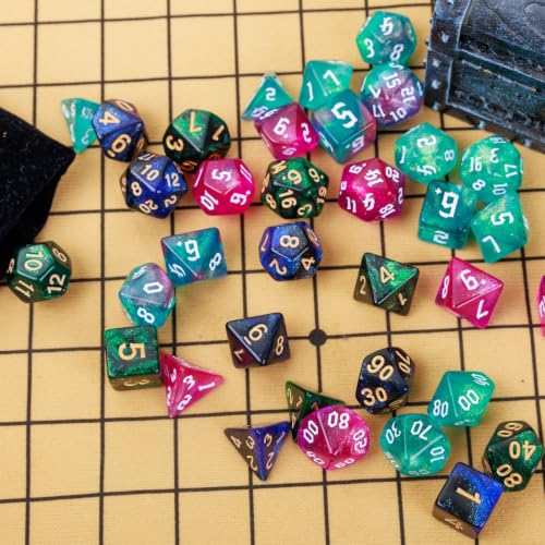 DND Dice Set 35 Pcs Polyhedral Dungeons and Dragons Rolling Dice Set (49 Count)