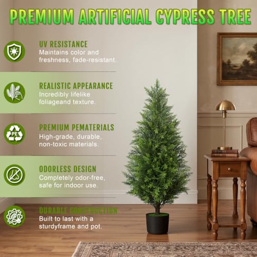 2Pack 3FT Artificial Cedar Tree (2 Count)