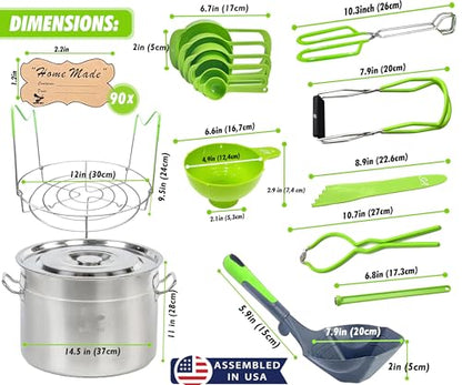 Food Grade 24 Qt Stainless Steel Canning Pot with Rack and Lid