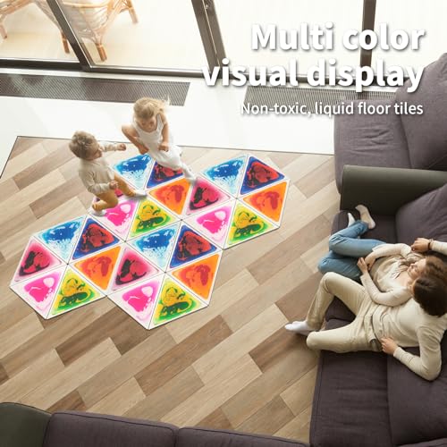 6 Sheet Liquid Triangle Sensory Tiles (6 Count)