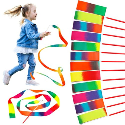 12 Pack Dance Ribbon Party Favors for Kids (12 Count)