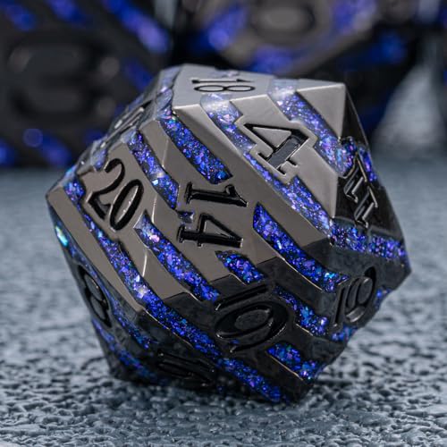 Luxury Inlay Metal Dice Set