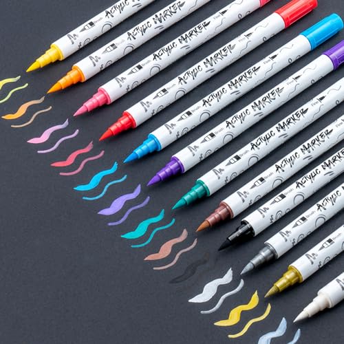 12 Colors Fine and Brush Dual (12 Count)