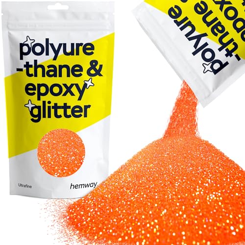 Resin Glitter Fluorescent Peach 100g Ultrafine (3.5274 Ounce)