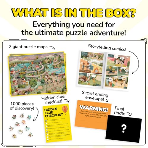 Jigsaw Puzzles 1000 Pieces with Storytelling Comics