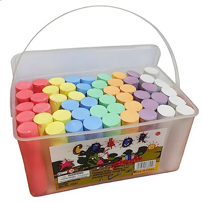 Washable Sidewalk Chalk Set (52 Count)