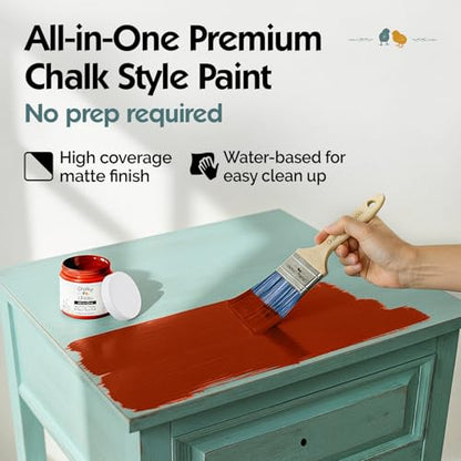 Emmy's Red 32 Fl Oz Chalk Paint for Furniture All in One