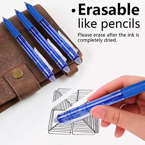 18 Pack Retractable Erasable Gel Pens Clicker (18 Count)