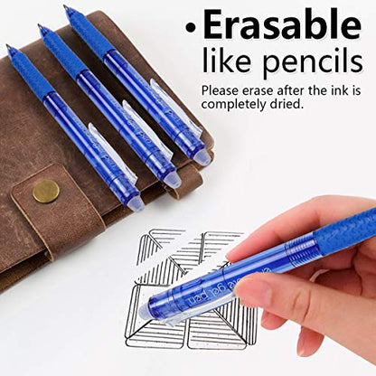 18 Pack Retractable Erasable Gel Pens Clicker (18 Count)