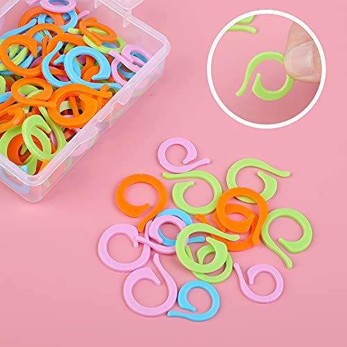 100 Pcs Stitch Markers for Crocheting (100 Count)