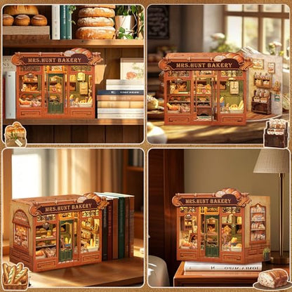 Book Nook Kit DIY Miniature House Bakery Dessert Shop Dollhouse
