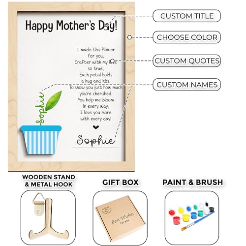 Mothers Day Handprint Gifts for Mom from Daughter Son
