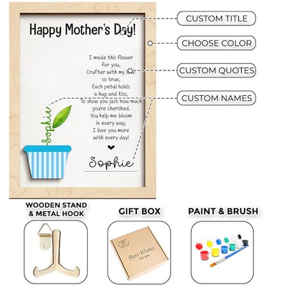 Mothers Day Handprint Gifts for Mom from Daughter Son