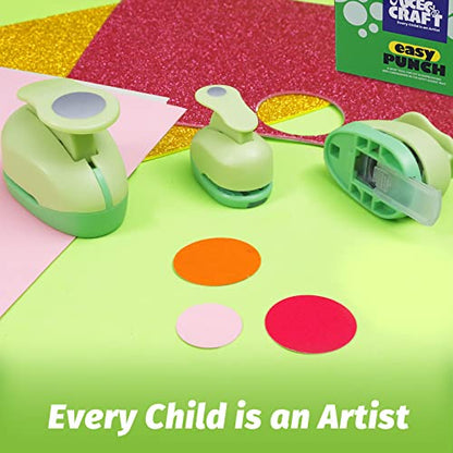 Circle Punch 2+1.5+1 Inch Paper Punch 3 Pcs Paper Punches for Crafting