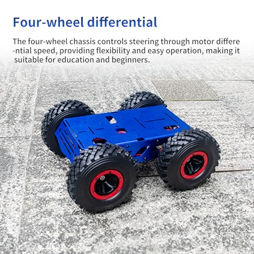 Smart Robot Chassis 130mm Wheels 4WD car Chassis 4