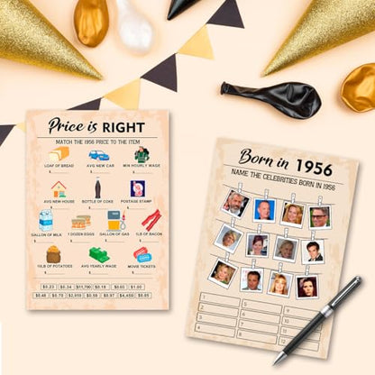 70th Birthday Party Games (30 Count)