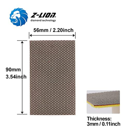 Diamond Abrasive Paper Sheets 120 Grit Diamond Sandpaper Nylon Back for Grinding Stone Glass Ceramic