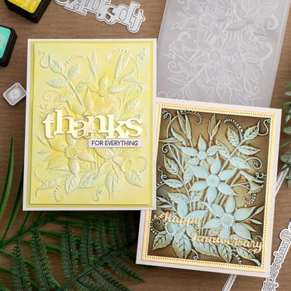 3D Embossing Folders Daffodil Clear Textured for Card Making