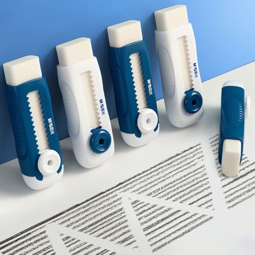 4 Pack Erasers Sliding Retractable Eraser (4 Count)