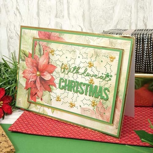 Metal Cutting Dies DIY Merry Christams Embossing Stencil Template Scrapbooking Card Making Mold Photo Album Arts Crafts Tools