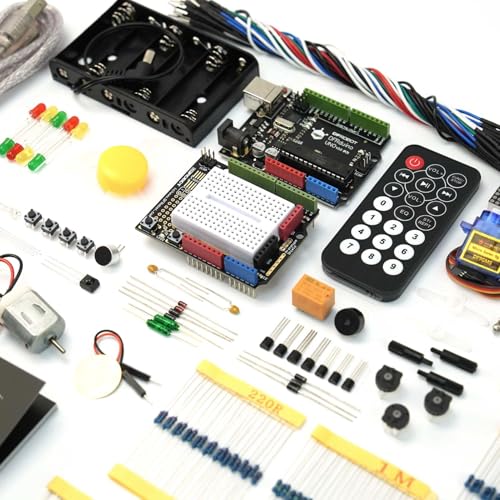 Advanced Electronics Starter Kit with 30 Projects & 190+ Components