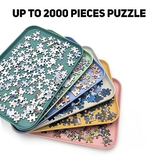 12" x 8.7" Puzzle Sorting Trays Stackable (6 Count)