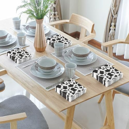 48 Pieces Cow Print Paper Napkins (48 Count)