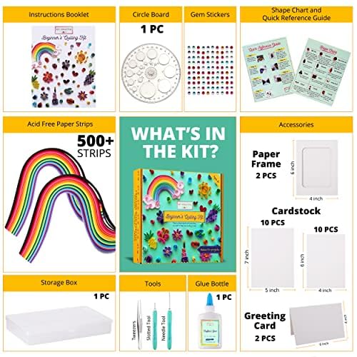 Beginner's Quilling Kit for Kids and Adults