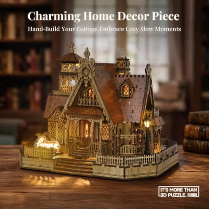 3D Wood Puzzle Countryside Cottage Model