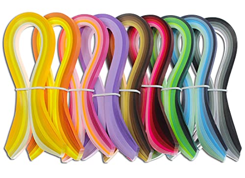 Multi Color Quilling Paper Strips Kits (900 Count)