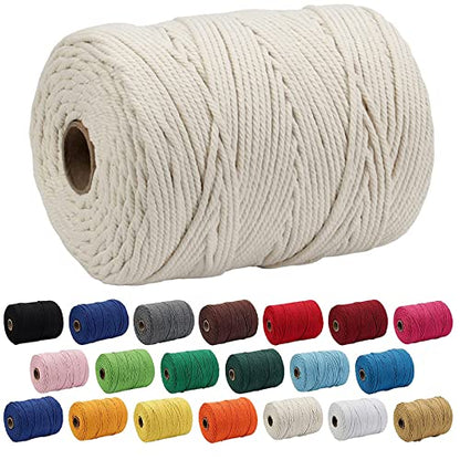 Macrame Cotton Cord 4mm x 109Yards (327 Foot)