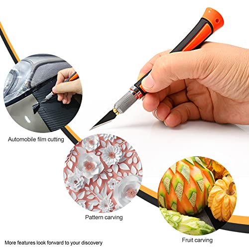 Precision Hobby Knife Set Utility Craft Knife Kit with 10PCS Blades for Art
