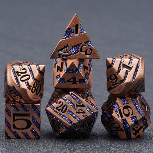 Inlay Metal DND Dice Set