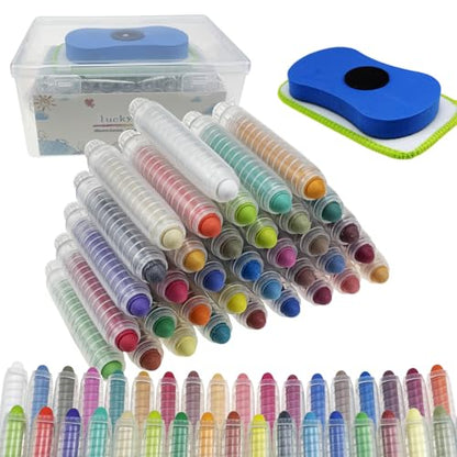Dustless Chalk for Kids with Eraser (36 Count)