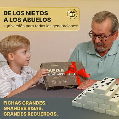 Mega Large 3" Dominoes Set for Adults and Kids
