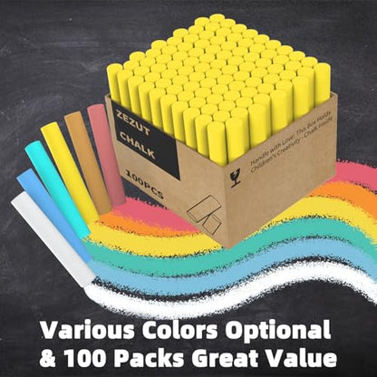 Yellow Chalk 100PCS (100 Count)