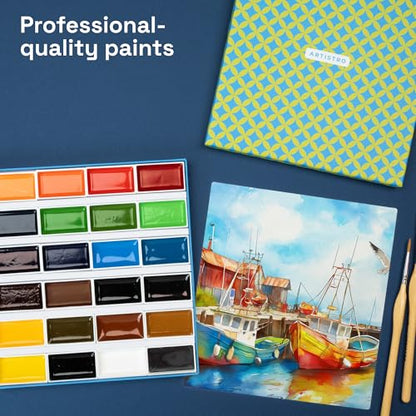 Professional Watercolor Paint Set for Adults