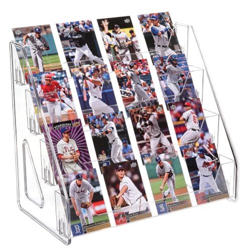 Upgraded 4 Tier Acrylic Card Display Stand