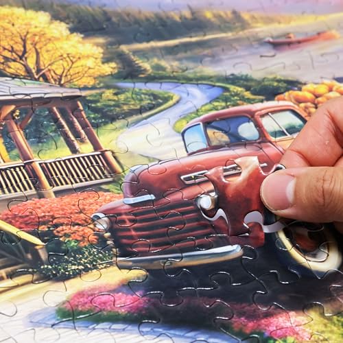 Lakeside Mountain Retreat 500 Pieces Large Format Jigsaw Puzzle