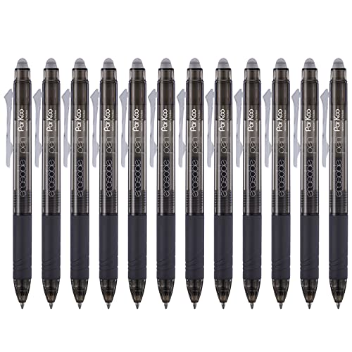 Retractable Erasable Gel Pens Clicker Fine Point 0.7 mm (12 Count)
