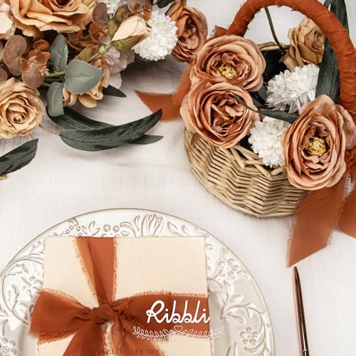 Terracotta Chiffon Ribbon 1 (60 Foot)