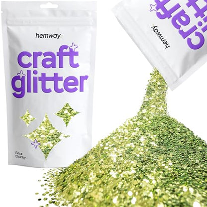 Craft Glitter Olive Green 100g Extra Chunky Glitter (3.5 Ounce)
