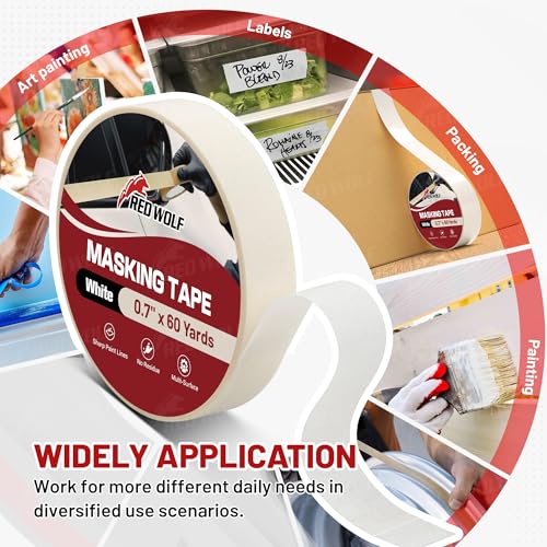 1.41" x 60 Yards Masking Tape 3 Pack (3 Count)