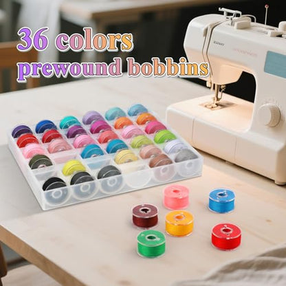 Bobbins Sewing Thread Kits 72pcs (88 Count)