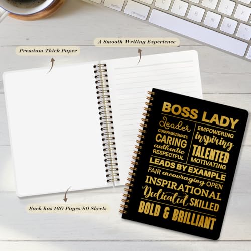 Boss Lady Hardcover Spiral Notebook