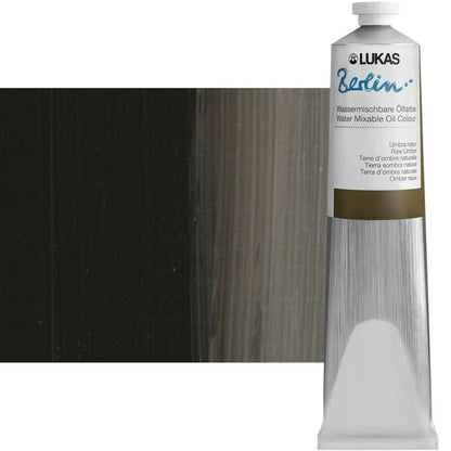 Berlin Pro Artists Water Mixable Oil Paint 200 ml Tube Raw Umber (6.7628 Fl Oz)
