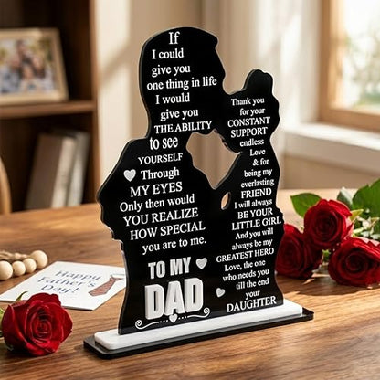 To My Dad Acrylic Plaque from Daughter